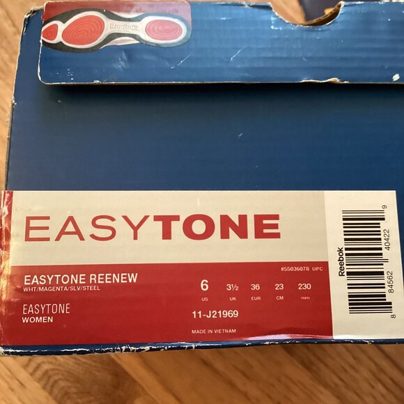 Reebok EASYTONE REENEW WALKING RUNNING SHOES 6 PINK TONES STRENGTHENS SPORTS - Picture 9 of 9